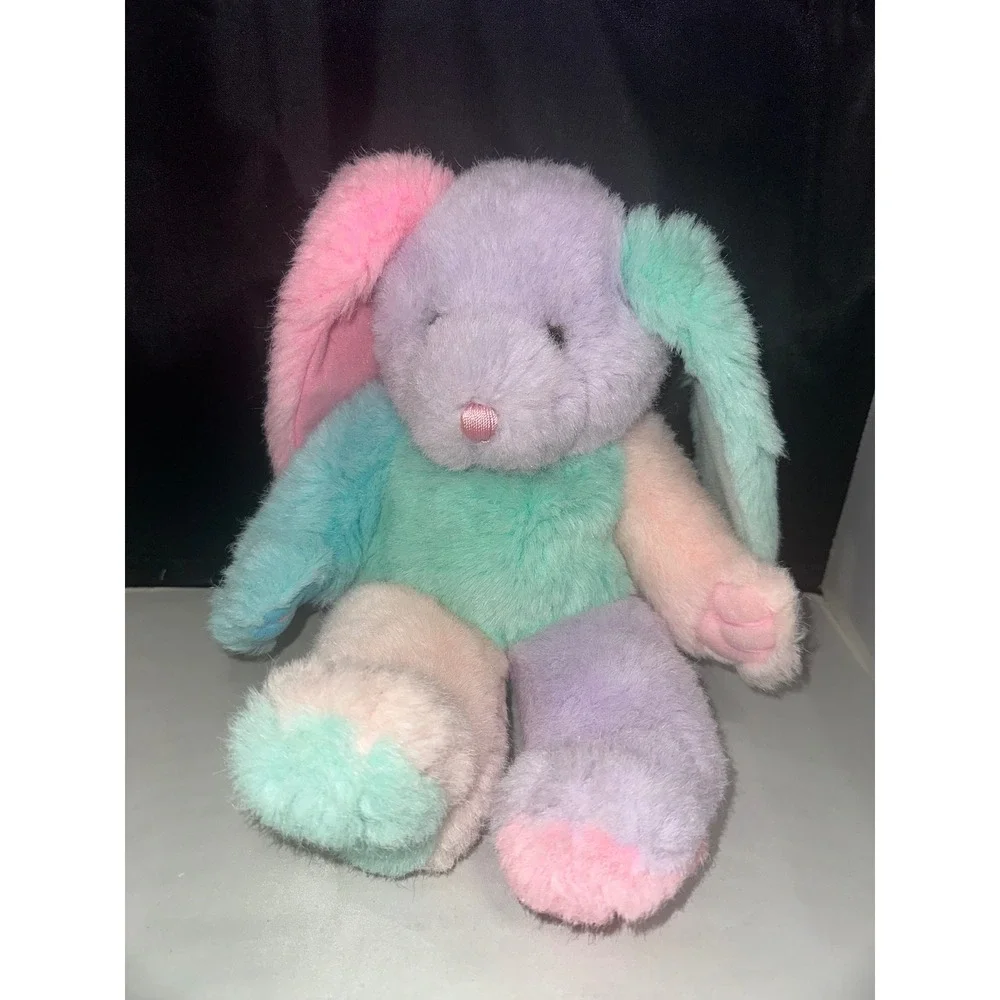Dan Dee Collectors Choice Pastel Patchwork Bunny Rabbit Plush Easter Stuffed Toy